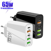 Multiport-Adapter 65W Schnellladegerät - EU-Standard