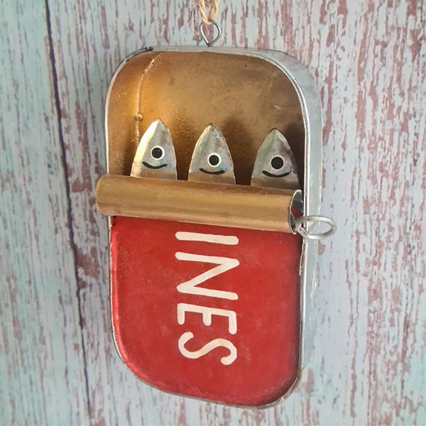 Burk Sardiner Quirky Hängande Prydnad