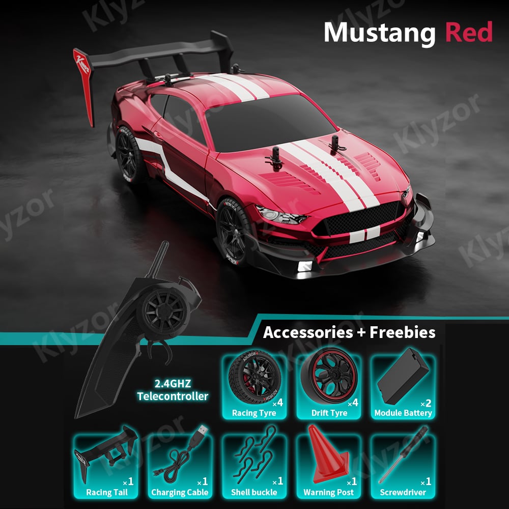 Klyzor Four-Wheel Drive Drift Racing Car - 25 MPH Speed & 50m Remote Range