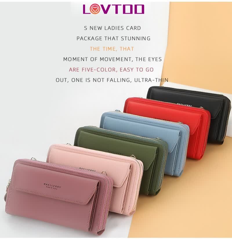 Women Small Crossbody Phone Bag, Cluth with Card Slot