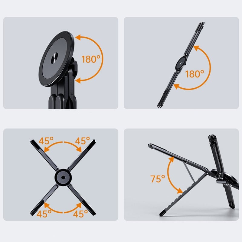 Peon™ Portable 4-in-1 Magnetic Aluminum Alloy Foldable Multifunctional Stand