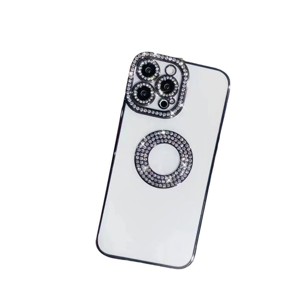 Custodia per iPhone con diamanti glitterati