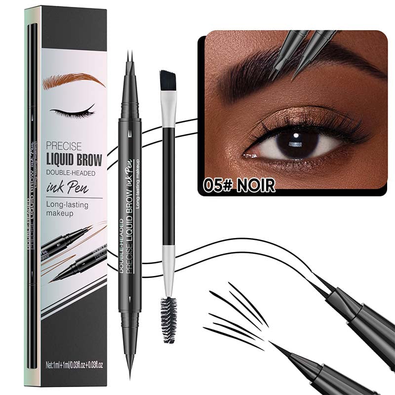 Stylo à sourcils 2 en 1 à double extrémité