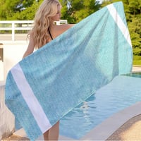 Large Quick Dry Jacquard Beach Bath Towel