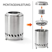 Sakerplus® Tragbare rauchfreie Tischfeuerstelle