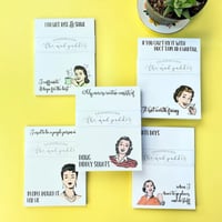 Geestige vrouwen sticky notes