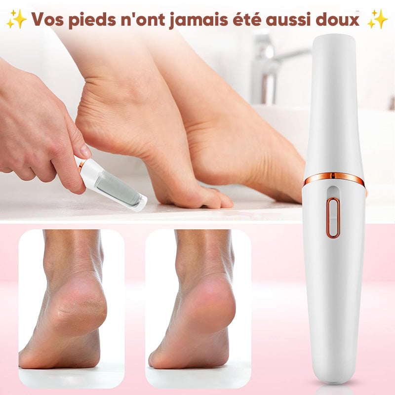 Lime à pied électrique USB à deux têtes Extracteur de callosités