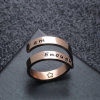 I Am Enough Awareness Ring