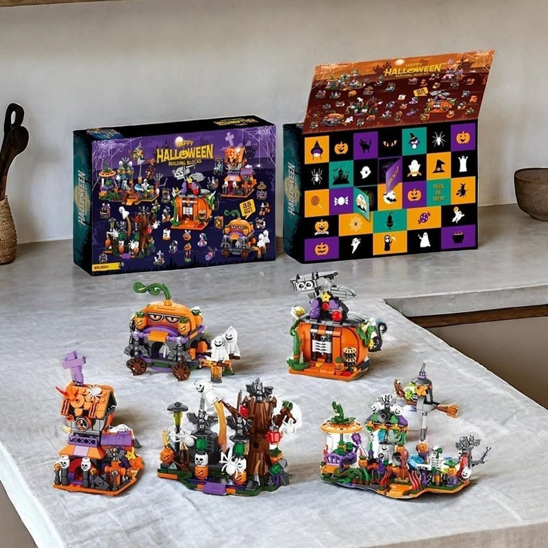 Halloween-byggklossar, blindlåda