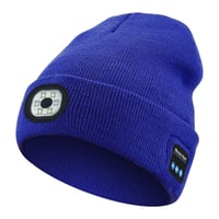 Bluetooth-Mütze mit LED-Licht & abnehmbaren Lautsprechern