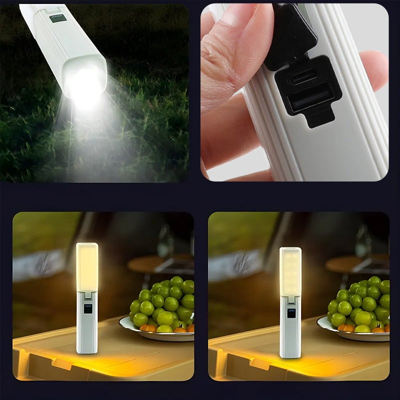 Vierflügelige faltbare Campinglampe