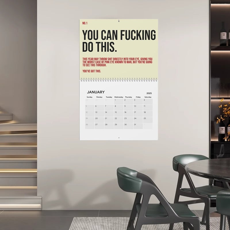 🤣The Year Of Your Fucking Year Calendar-Your Kick-Ass Motivational Calendar(2025)