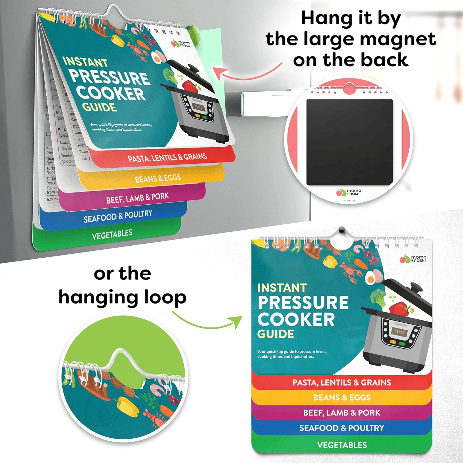 ✨ Air Fryer Cheat Sheet Magnets Cooking Guide Booklet