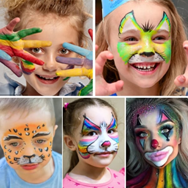 Professional Oil-Based Face & Body Paint Palette