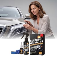 Car Headlight Restoration Kit for Yellowing & Oxidation