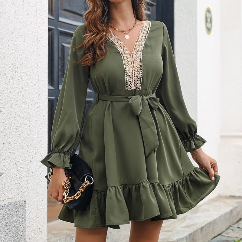 Ruffle Lace Dress