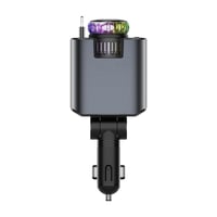 Retractable Car Charger with Starlight