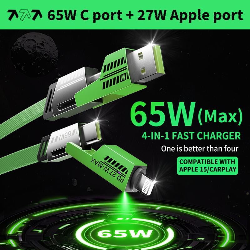 4 in 1 Charging Cable 65W
