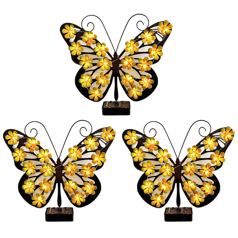 Solar Outdoor Butterfly Decorative Wall Light