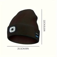Bluetooth-Mütze mit LED-Licht & abnehmbaren Lautsprechern