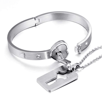 Hartslot armband & ketting