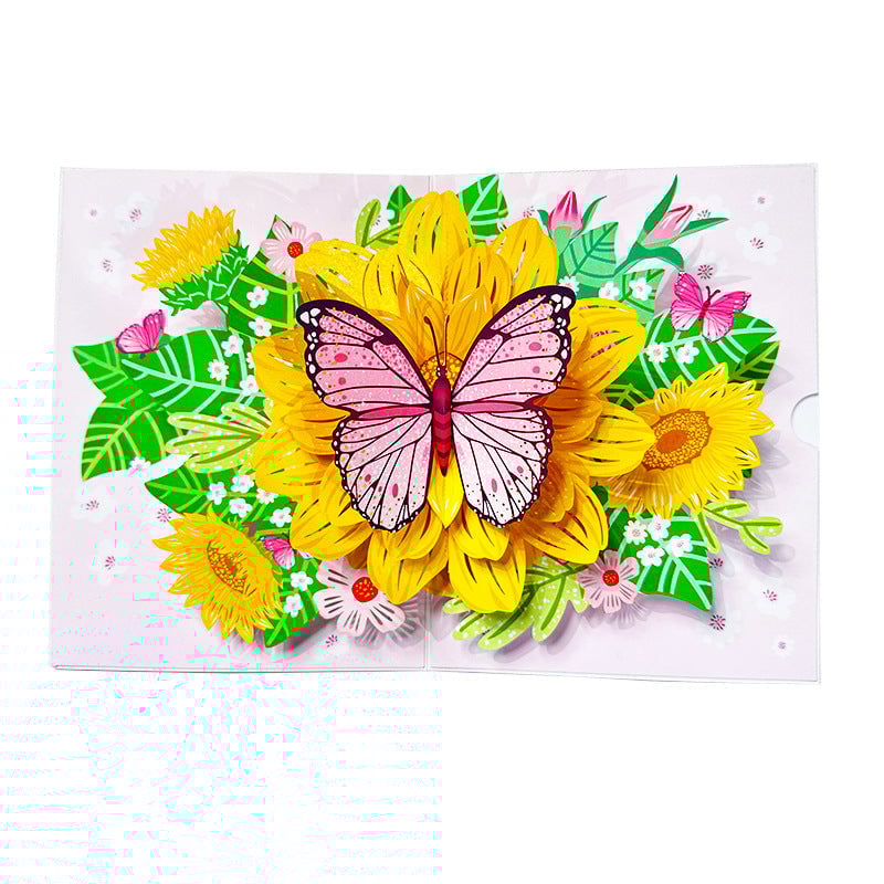 3D Handmade Flower Greeting Card