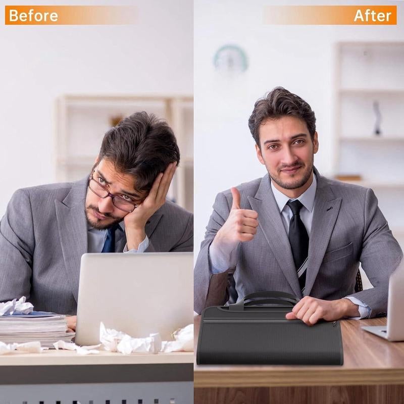 Feuerfester Aktenordner mit großem Fassungsvermögen, A4, mit Griff