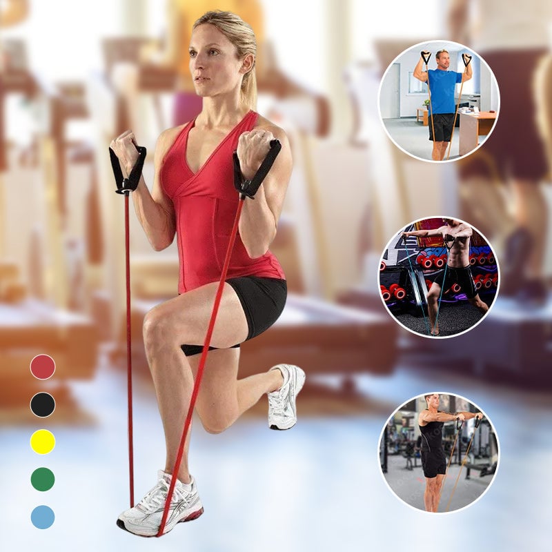 Weerstandsbuis met dubbele toon Zware kwaliteit oefenband voor stretching