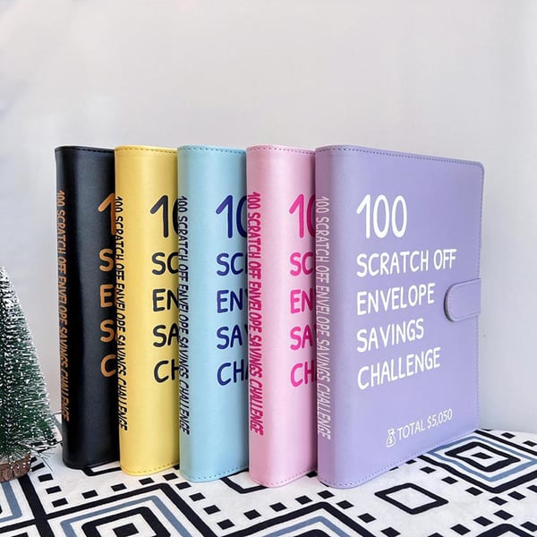Scratch Off 100 Envelope Challenge Binder