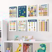 📚Boho PreK Educational Posters 16 pcs