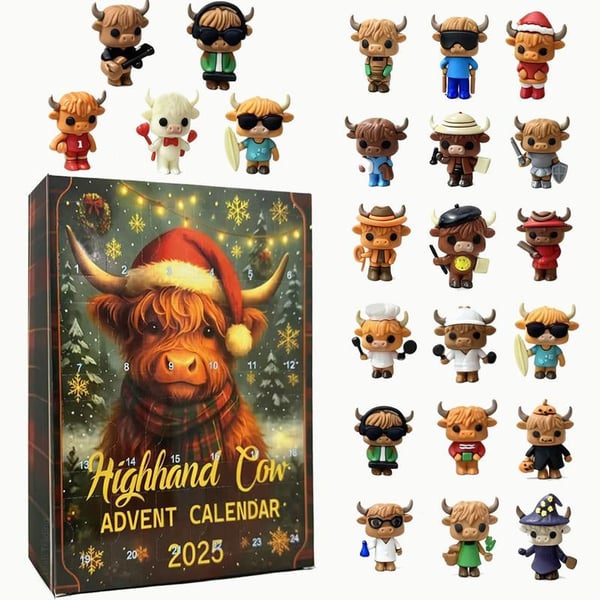 Christmas Countdown Cow Blind Box