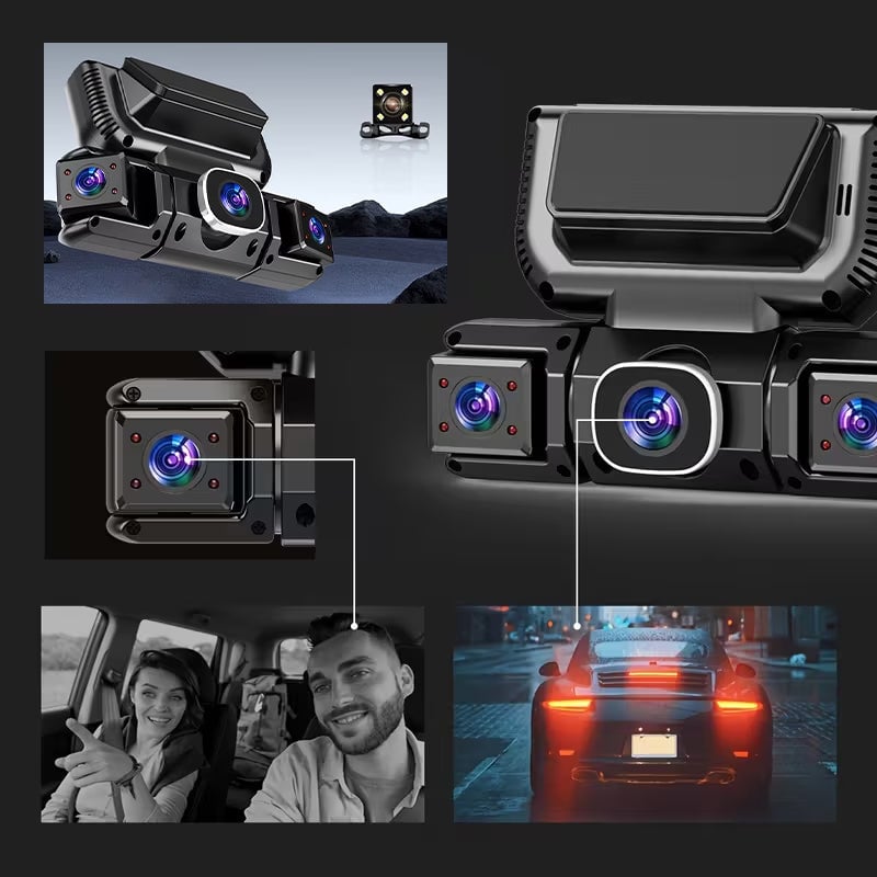 3.0-inch Quad-Recording Dashcam