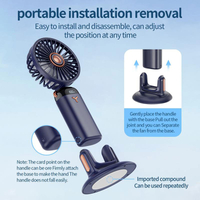 Portable Handheld Rechargeable Fan with Base