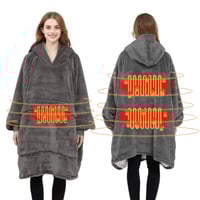 Beidseitig velour-heizender lässiger Hoodie