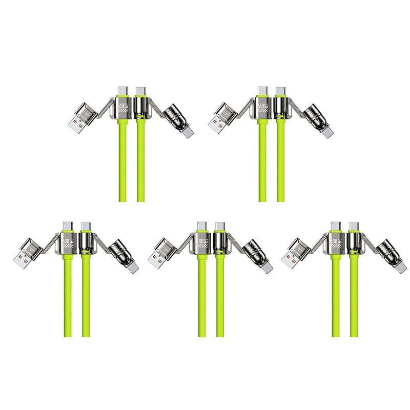 Liquid Silicone 4-in-1 Fast Charging Cable