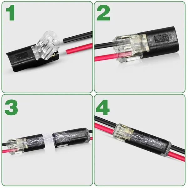 LED Strip Connector Plug with Locking Buckle