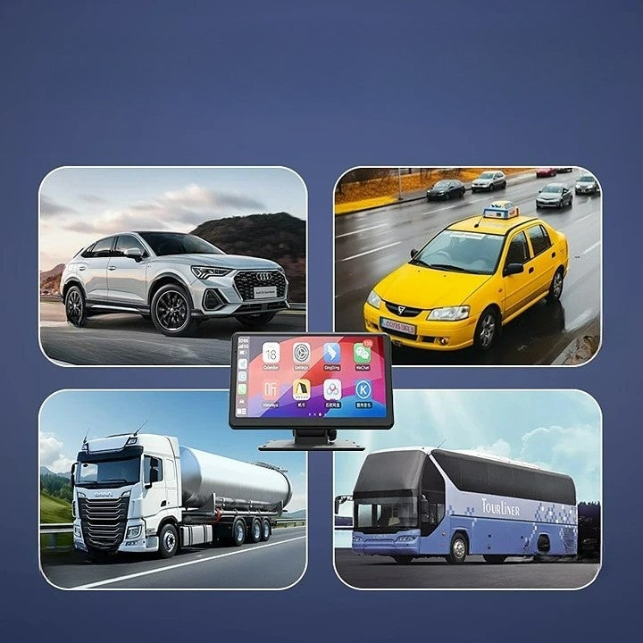 Wireless Apple CarPlay & Android Auto with Backup Camera Portable Car Stereo Radio