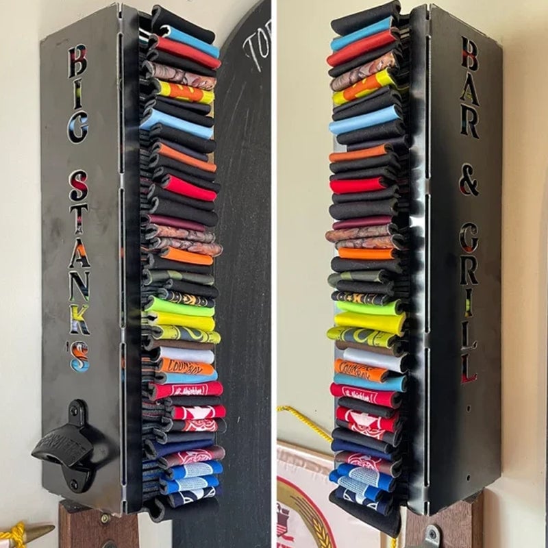 Blikjeskoelerhouder met flesopener