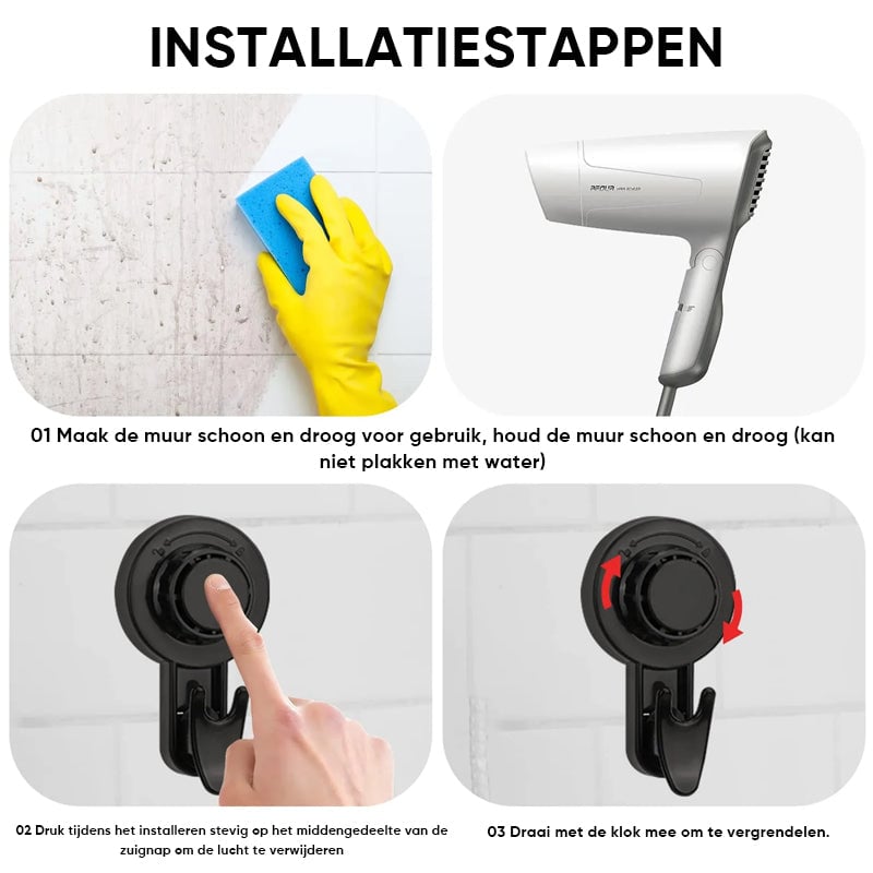 Roterende-zuignaphaken