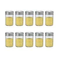 Juego de tarros de especias de vidrio