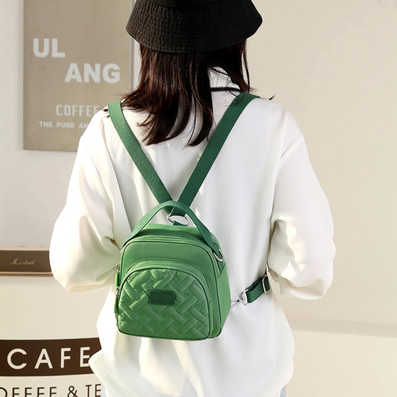 Funktioneller, leichter Nylon-Umhängetasche Mini-Rucksack für Damen