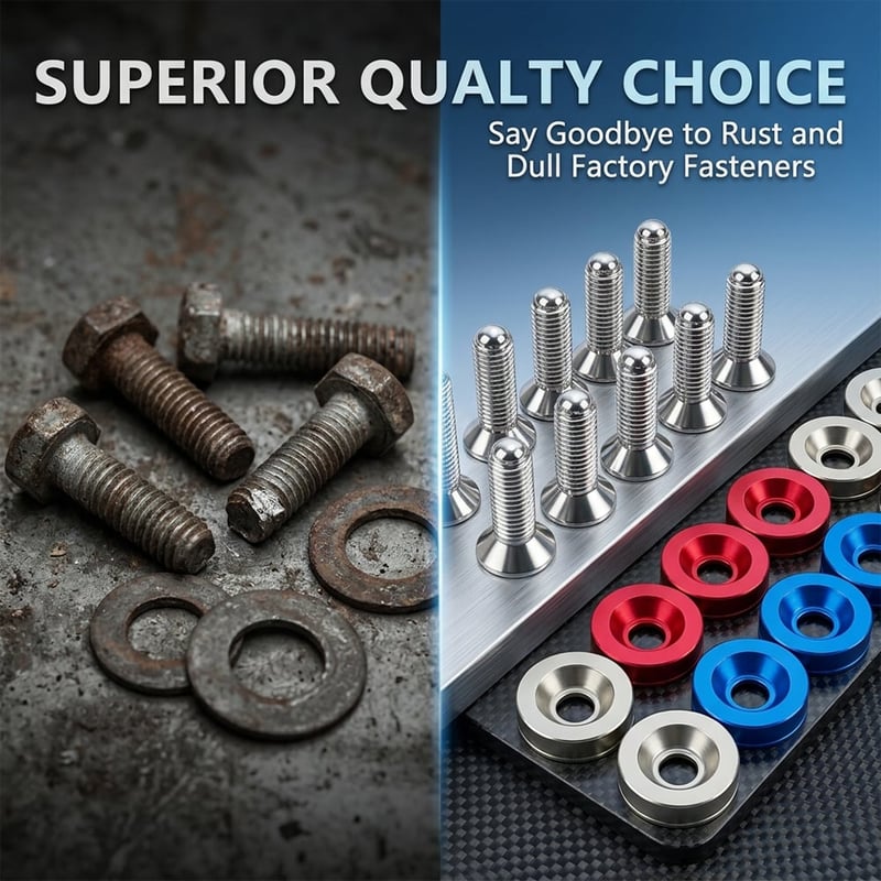 JDM Nickel Plated Bolt Washer Kit