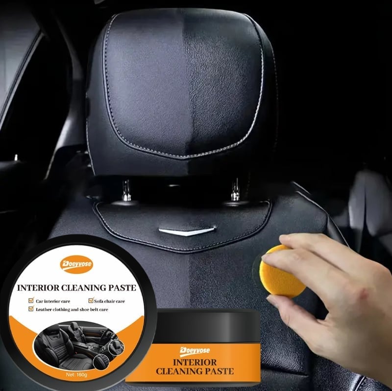 Car interior leather care cream