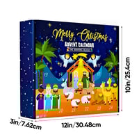 2025 Nativity Advent Calendar – 24-Day Building Block Set Christmas Countdown Gift