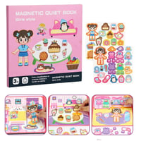 Foldable Magnetic Quiet Book & Magnetic Accessories Set