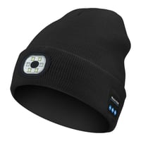Bluetooth-Mütze mit LED-Licht & abnehmbaren Lautsprechern
