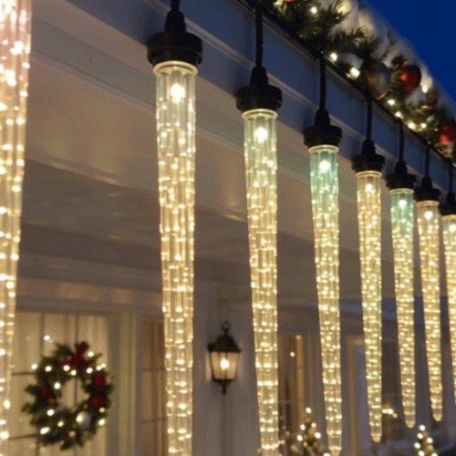 Bluetooth app controlling the icicle light colors and timer