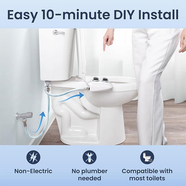 Smart Toilet Seat with Nozzle Washer