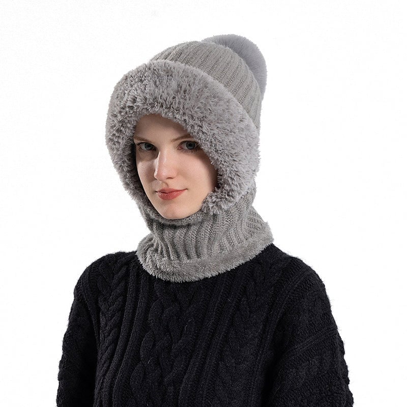 Damen-Strickmütze für Herbst und Winter