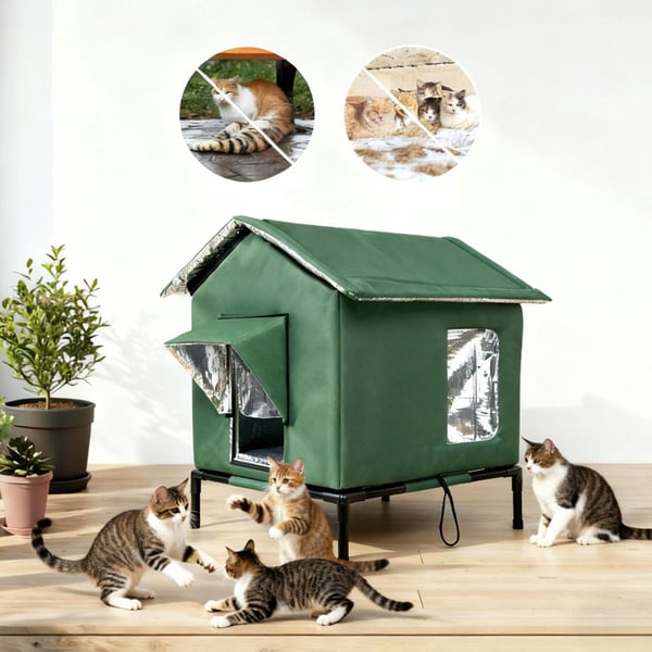 Rainproof Cold-resistant Shelter for Stray Cats